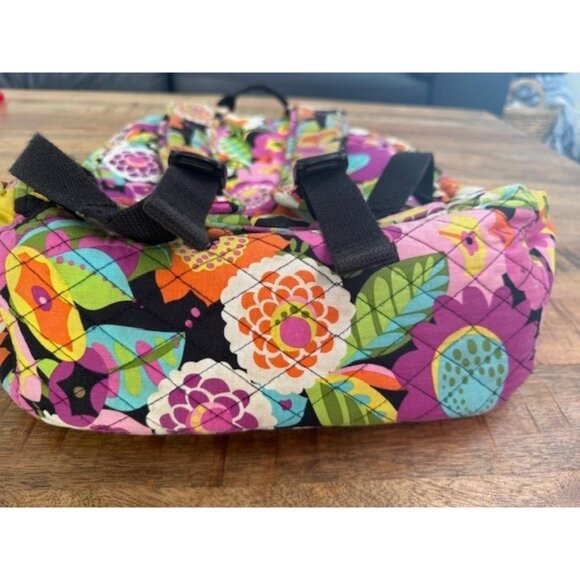 Vera Bradley Va Va Bloom Backpack Colorful Floral Campus Zipper SEE photos - Picture 9 of 16